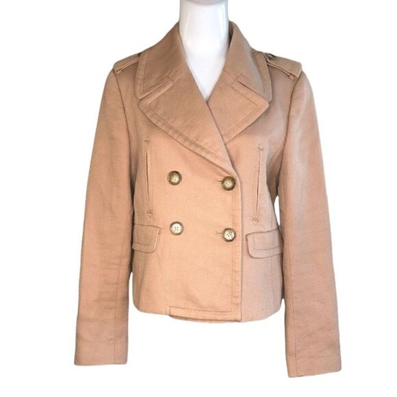 Loft size small double breasted camel colored jacket - Picture 1 of 9